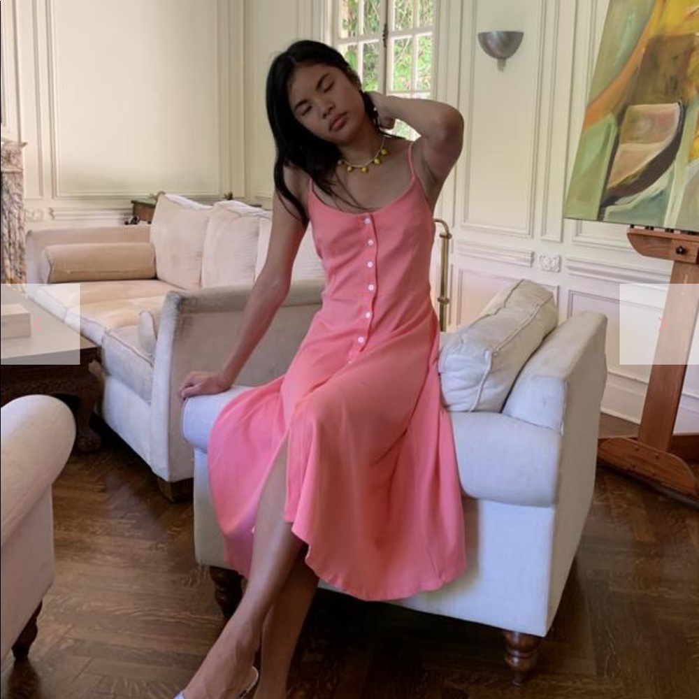 Lisa Says Gah Salmon dress